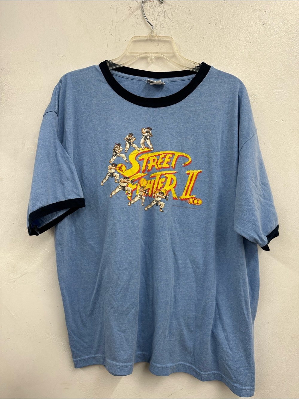 Street Fighter II Graphic Ringer Tee ripple junction size xl made in USA